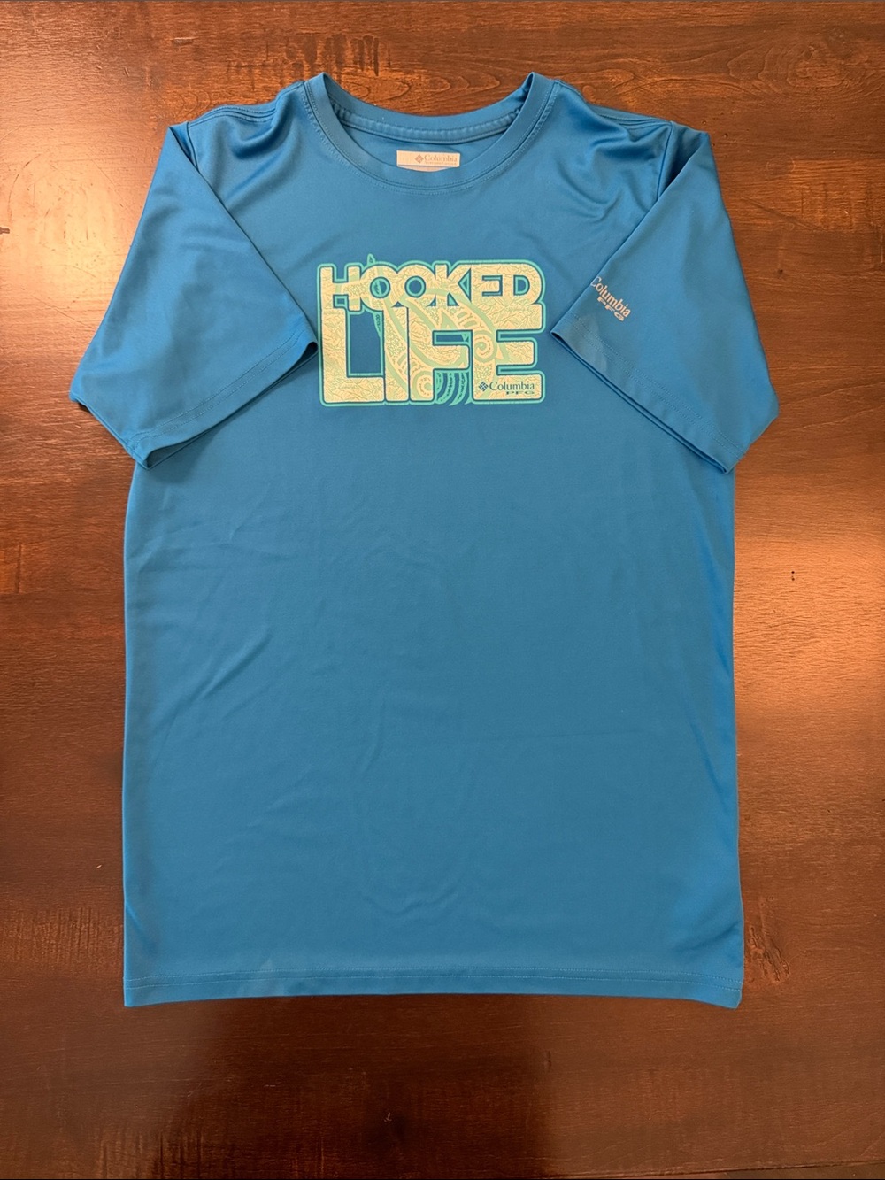Columbia Kids Blue 'Hooked Life' Short-Sleeve Performance Tee